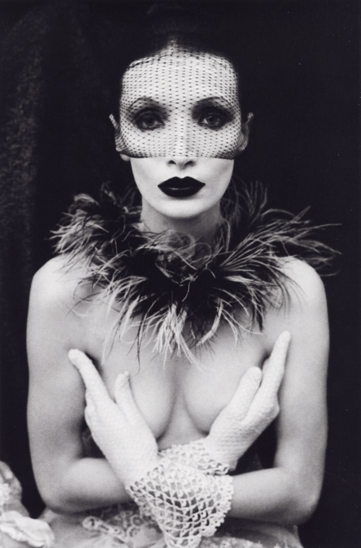 IRINA IONESCO - Milena "Noire Colombine", 1974: Artist: Irina Ionesco Title: Milena "Noire Colombine", 1974 Medium: Photo Litho, 2022, Estonia Dimensions: 7.45x11.25" Description: Heat Wax Mounted on 11x14" Conservation Board Artist Bio: Irina Ione