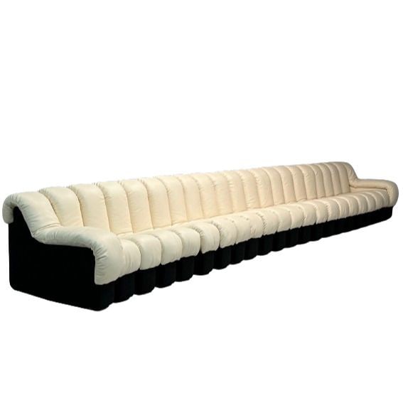 De Sede, Mid-Century Modern, DS-600 Sectional Sofa, Leather, Felt, 2024: De Sede, Mid-Century Modern, Non-Stop DS-600, Modular Sectional Sofa, Off-White Leather, Felt, 2024 Greenwich Living Design is excited to offer made-to-order requests of the DS-600 sectional sofa in d