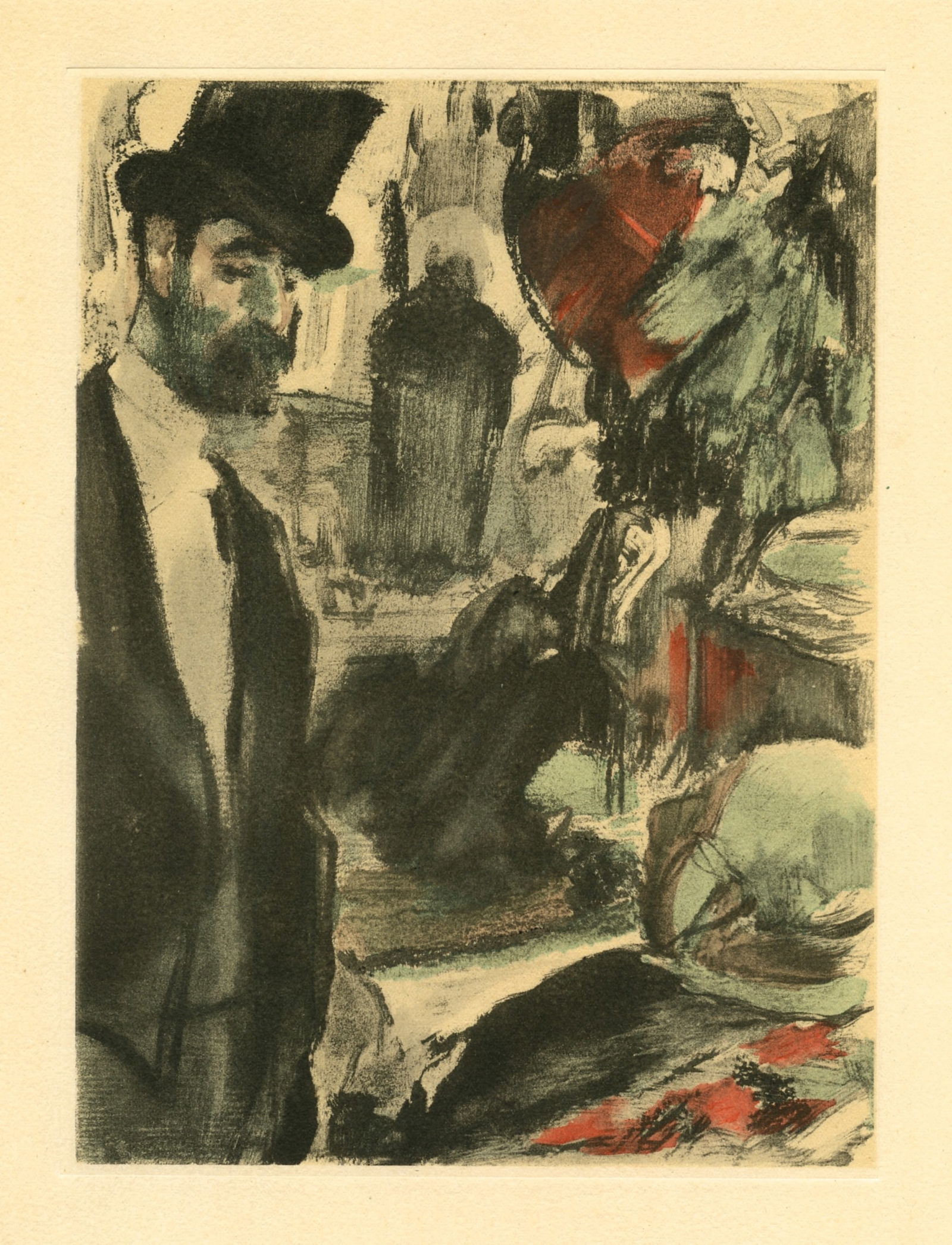 Edgar Degas monotype "Famille Cardinal" (1 of 1)