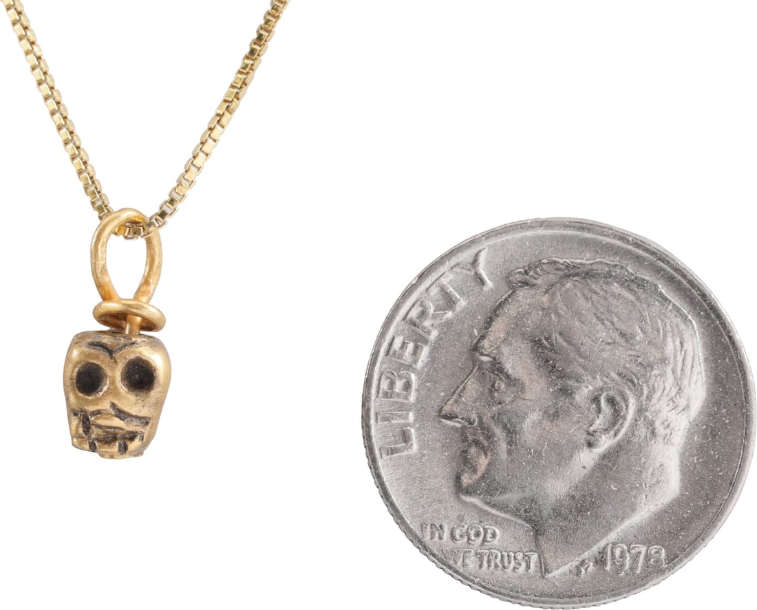 MEDIEVAL TIBETAN SKULL PRAYER BEAD (1 of 3)