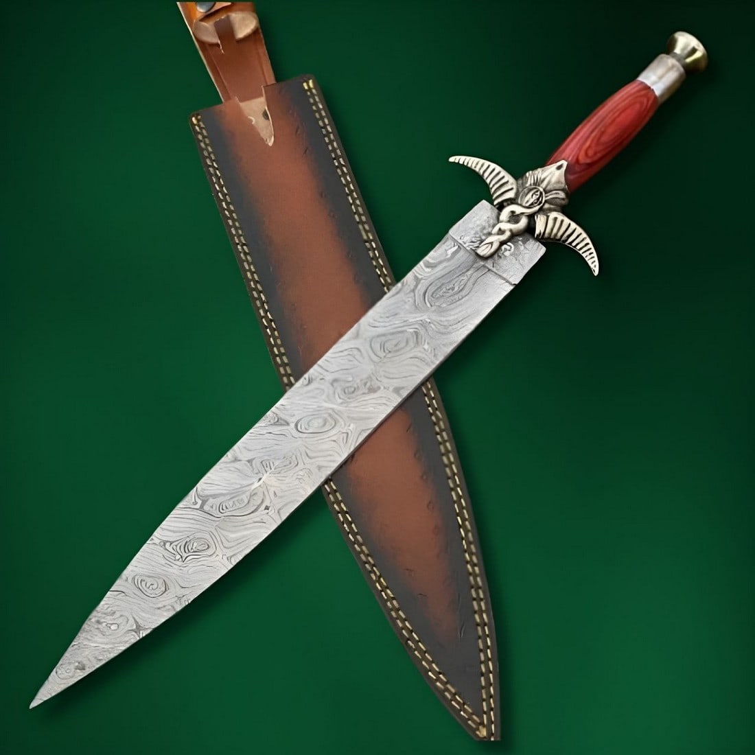 Collectible Dagger Knife Damascus Steel Blade (1 of 7)