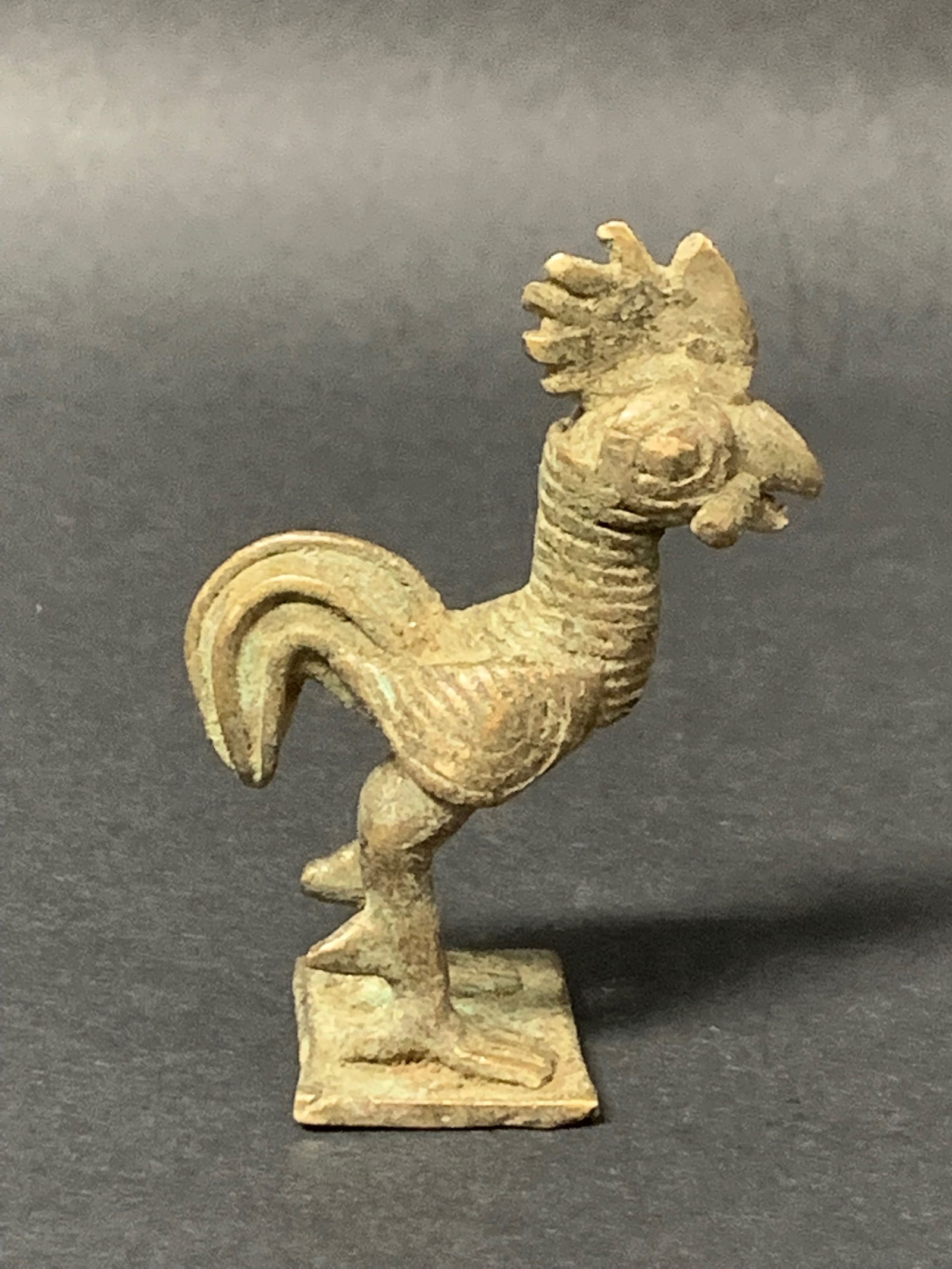 Akan Bronze Goldweight Chicken Sculpture (1 of 6)