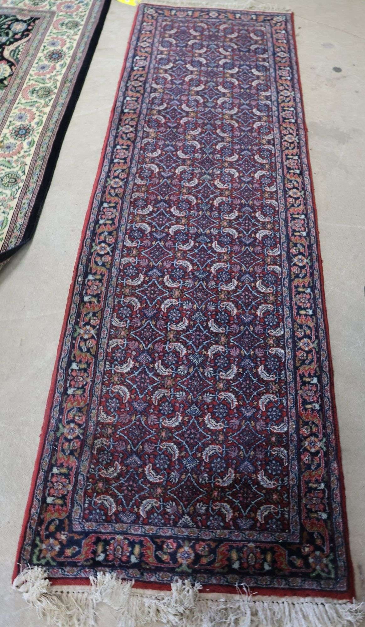 Hand Knotted Agra Tabriz Rug 8.5x2.4 ft (1 of 5)