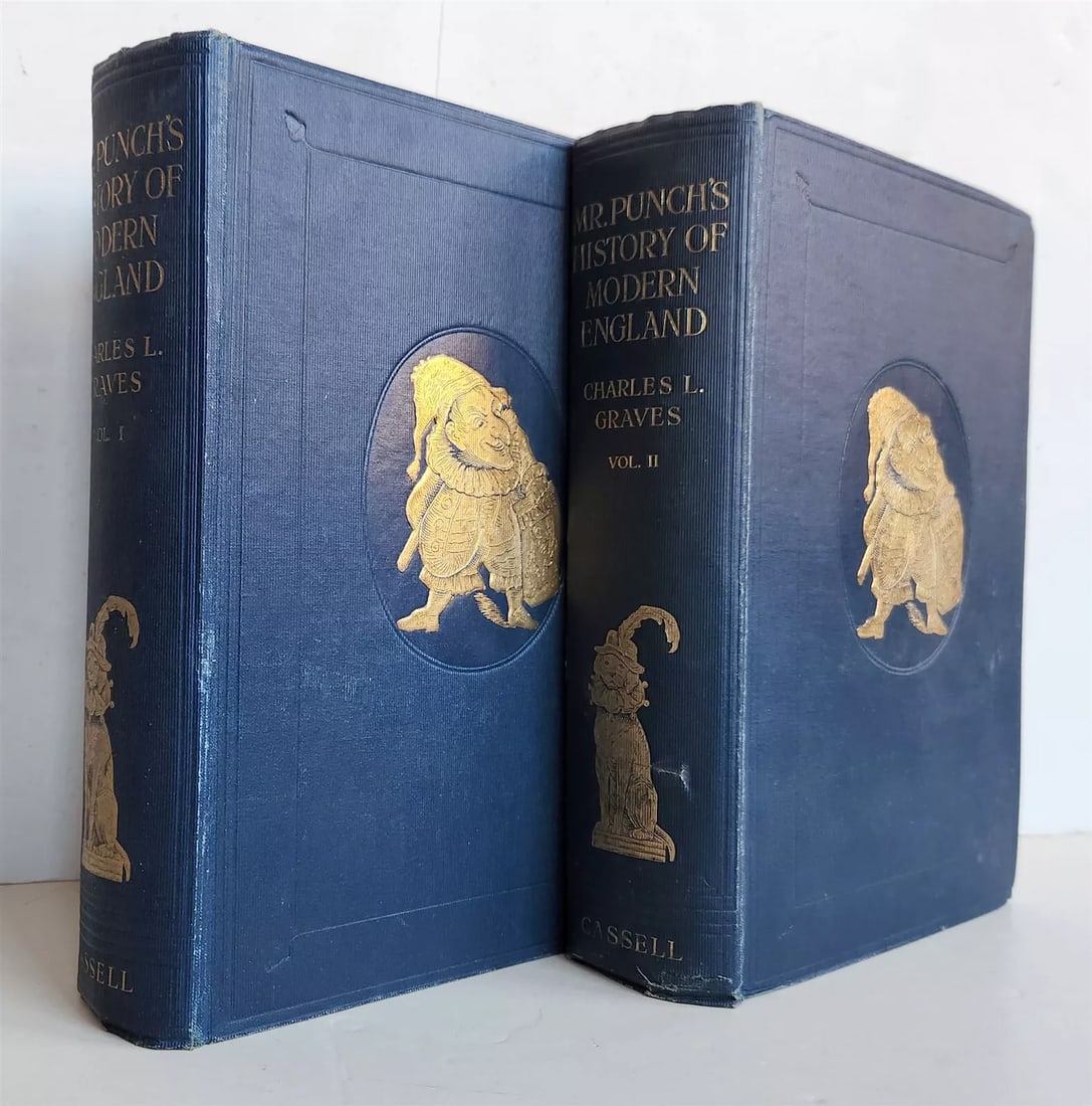 1921 Mr. PUNCH'S HISTORY of MODERN ENGLAND by CHARLES GRAVES antique ILLUSTRATED (1 of 11)