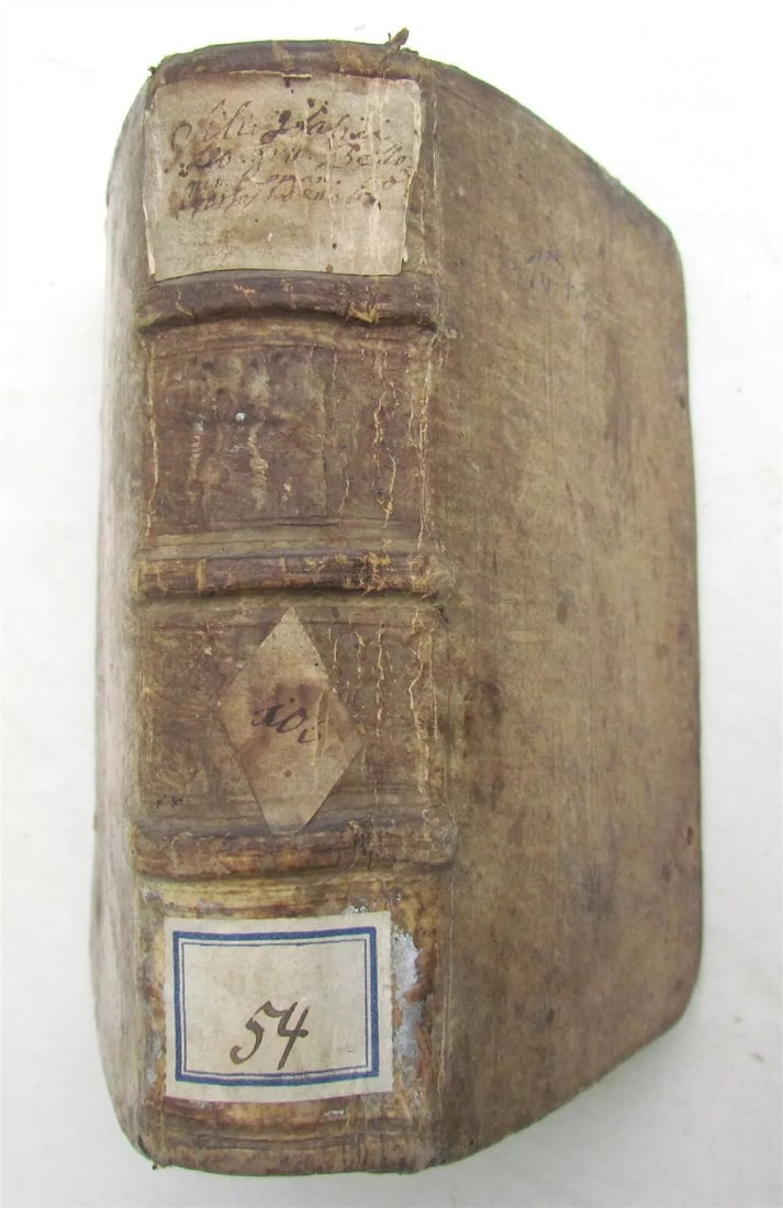 1543 EPIC POEM on PUNIC WARS by Silius Italicus antique PIGSKIN BINDING RARE (1 of 11)