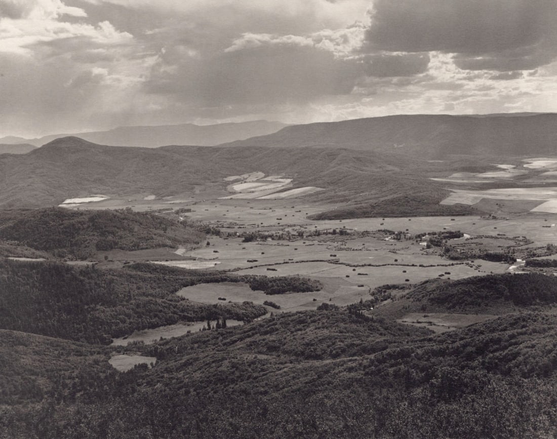 LAURA GILPIN - Rabbit Ear Pass, Colorado, 1937: Artist: LAURA GILPIN Print Title: Rabbit Ear Pass, Colorado, 1937 Medium: Sheet-fed photogravure Printed in: The USA, 1980’s Image Size: approx. 6 x 8.5” Additional Information: COA Includ