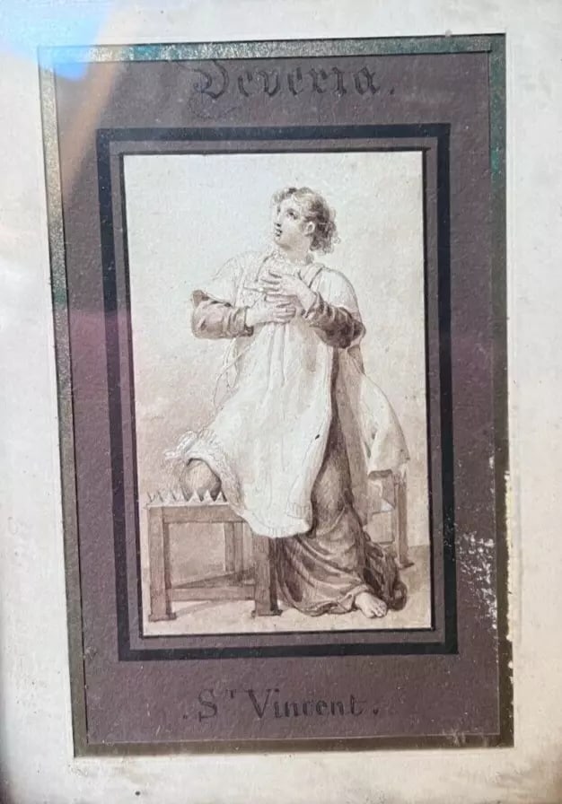 Antique Ink Original Drawing Eugène DEVÉRIA (1808-1865) Man Portrait St Vincent: Title: Antique Ink Original Drawing Eugène DEVÉRIA (1808-1865) Man Portrait St Vincent Description: Ink on paper 15 x 11.5 cm Reserve: $160.00 Shipping: Domestic: Flat-rate of $29.00 t