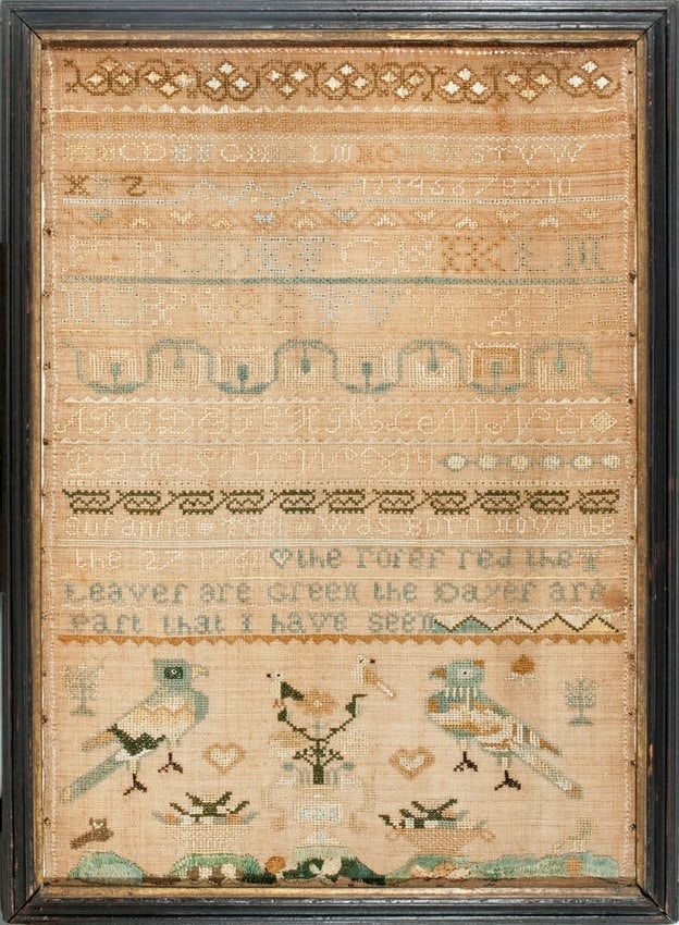 Newburyport Sampler by Susanna Teel born 1768 (1 of 1)