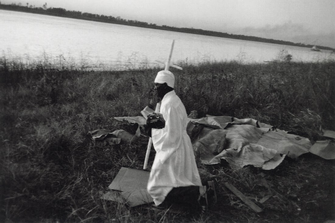 ROBERT FRANK - Mississippi River, Baton Rouge: Artist: Robert FrankTitle: Mississippi River, Baton Rouge, LouisianaMedium/Date: Photo Litho, 1993, SwitzerlandDimensions: 8.4x5.6"Descripition: Heat Wax Mounted on 8.5x11" Conservation BoardArtist Bi