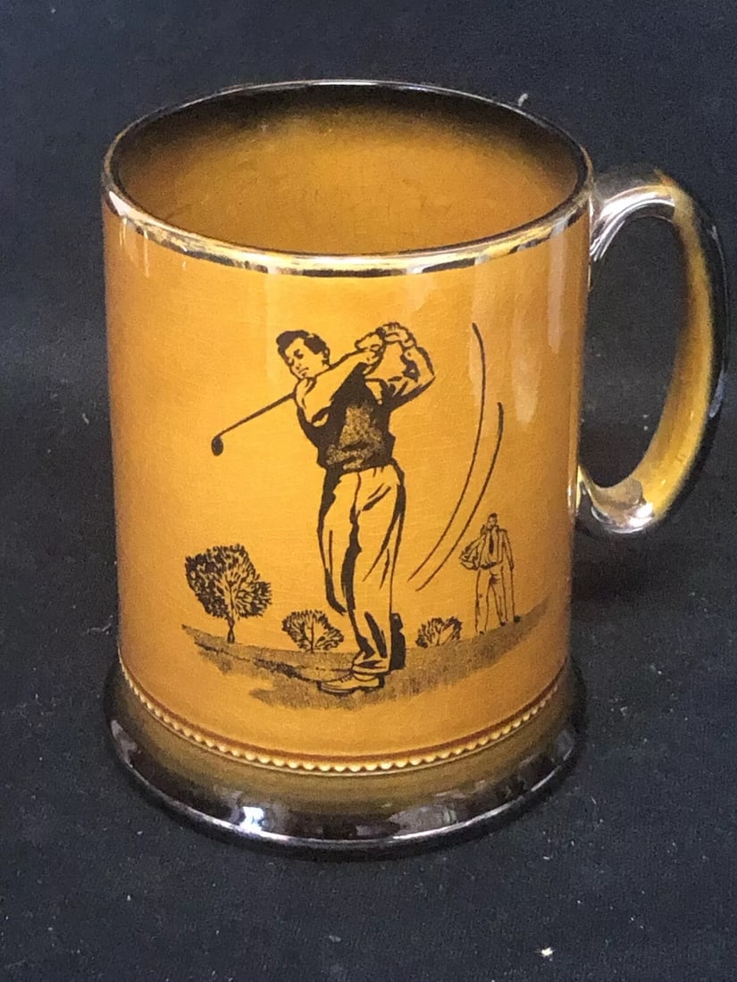 Arthur Wood Sports Series Golf Mug: It is 5” and is marked. It has no chips, cracks or repairs Shipping: Domestic: Flat-rate of $15.00 to anywhere within the contiguous U.S. International: Foreign shipping rates are determined by 