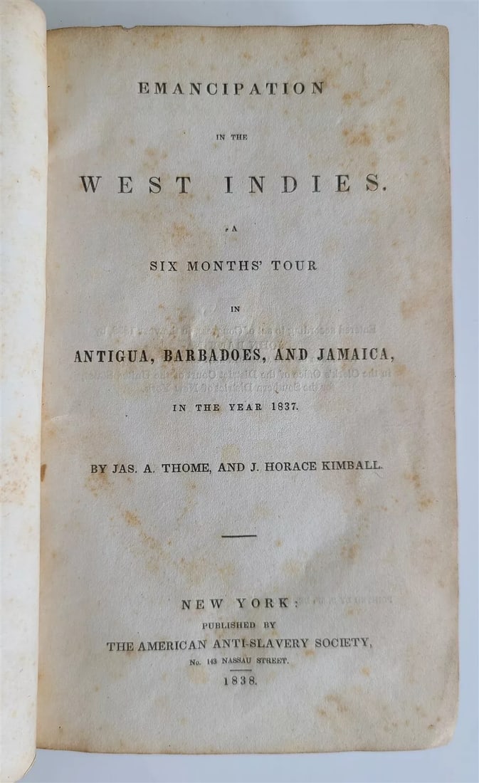 1838 EMANCIPATION in WEST INDIES 6 MONTHS TOUR ANTIGUA BARBADOES JAMAICA antique (1 of 3)