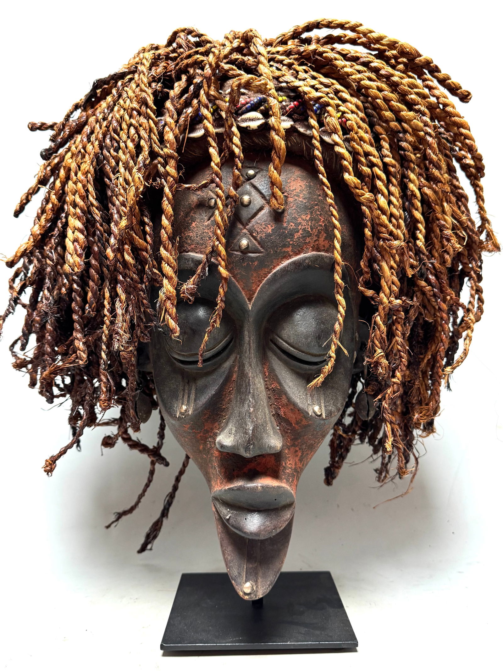 Large Mwana Pwo mask 45 cm - Chokwe - Angola (1 of 10)