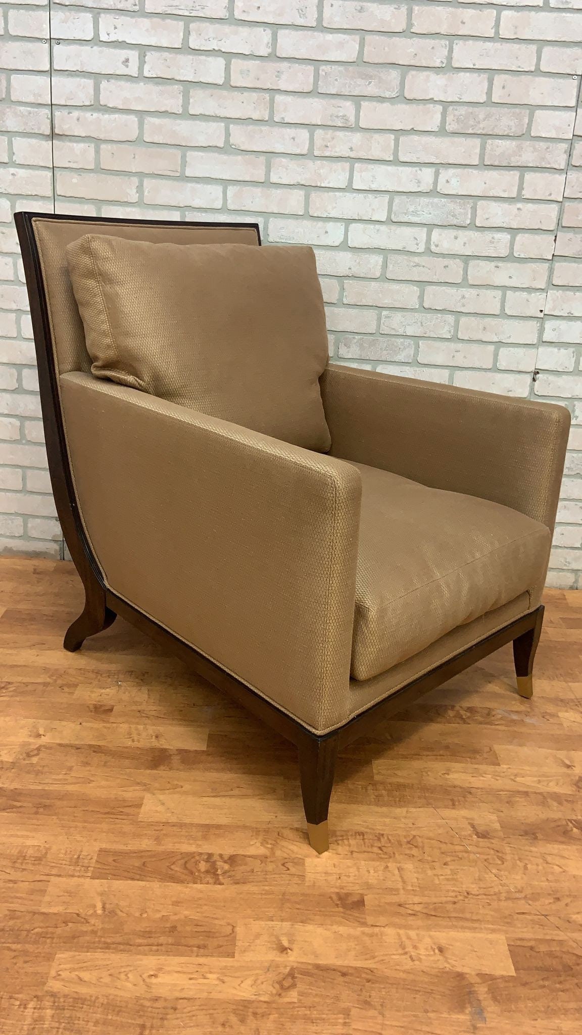 Lucian Rollin Chaise Apollon Chair by William Switzer: Vintage from before 2000 Materials: wood, fabric, metal Overall width: 28 inches Overall height: 36 inches Overall depth: 33 inches Seat height: 18 inches Seat depth: 21 inches Lucian Large Rollin