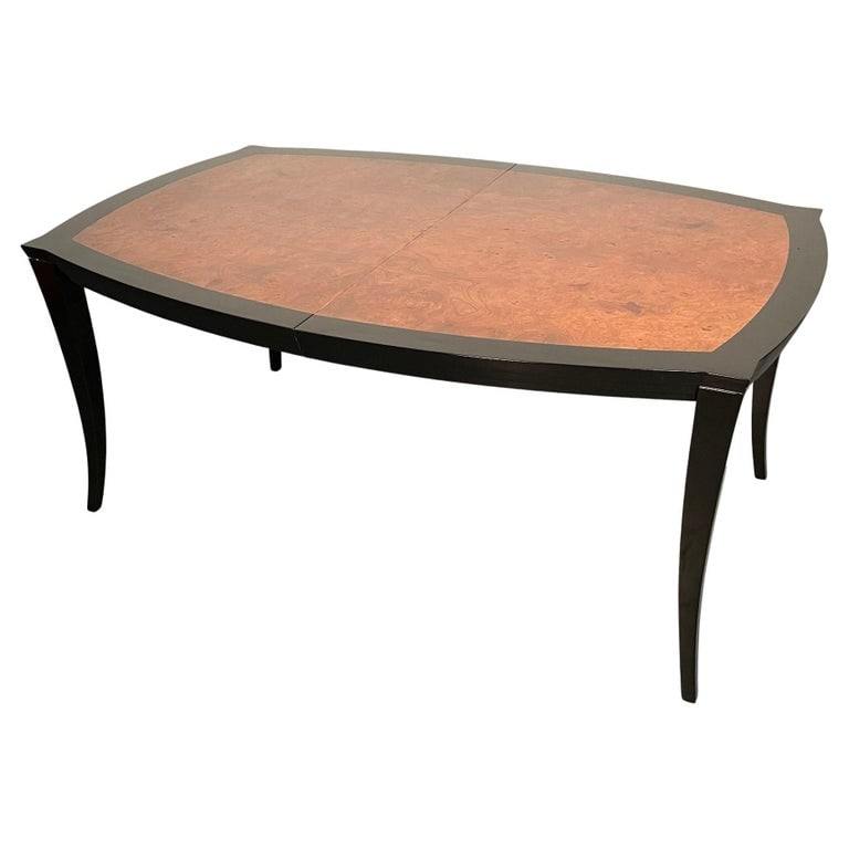 Mid-Century Modern Eva Dining Table by Vladimir Kagan, Labeled Full Dining Set: Vladimir Kagan (American, 1927-2016) Eva Dining Room Table, Vladimir Kagan Designs, Inc., USA, circa 1983. Labeled, Fully Refinished Investment grade Important Designer Dining Set - This listing is ON