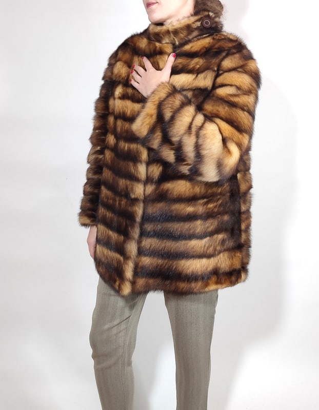 GERMAN SABLE FUR COAT EU: L; US: 16 (1 of 9)