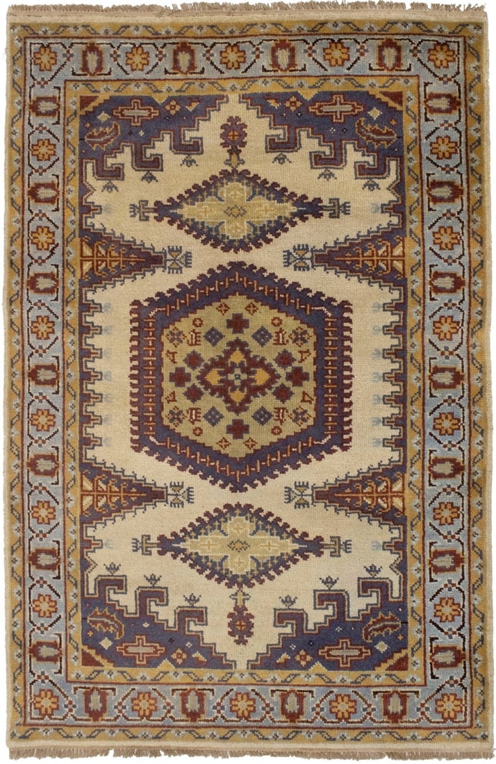 Beige Geometric 4X6 Viss Oriental Rug (1 of 13)