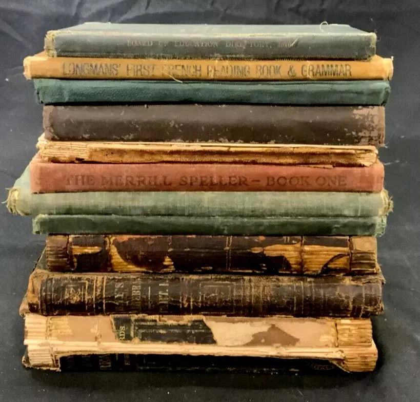 A Mixed Library of Old Academic Hardcover Books (1 of 4)