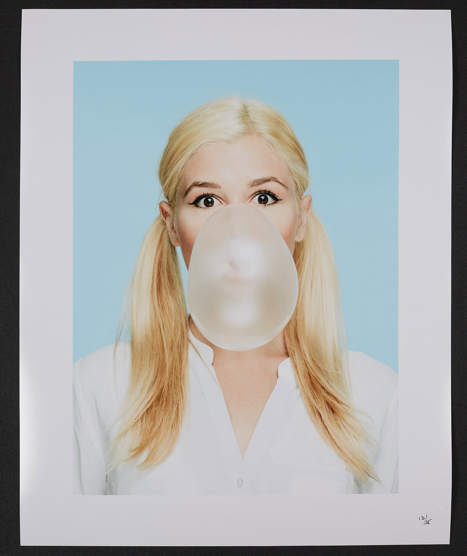 Spiros Politis(1969-): YesNoo!: Artist: Spiros Politis(1969-) Title: YesNoo! Date/Period: 2016 Practice: photography Size: 20" x16" Edition 10/25. "Strawberry Brat"(2018) This stark pop art inspired figure portrait was shot in 2018 