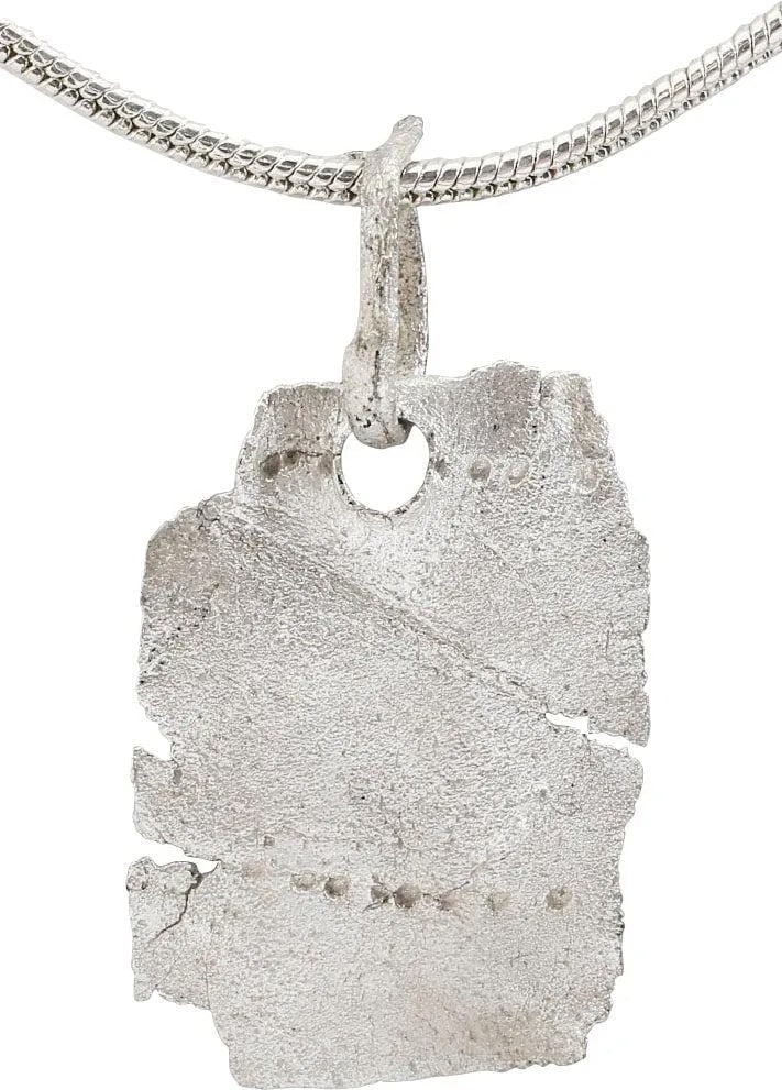 RARE VIKING WOMAN WARRIOR'S SILVER BRACELET PENDANT NECKLACE (1 of 4)