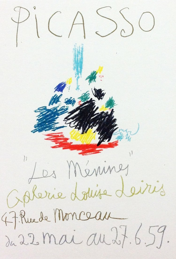 Picasso Lithograph 101 Les menines Art in posters (1 of 1)