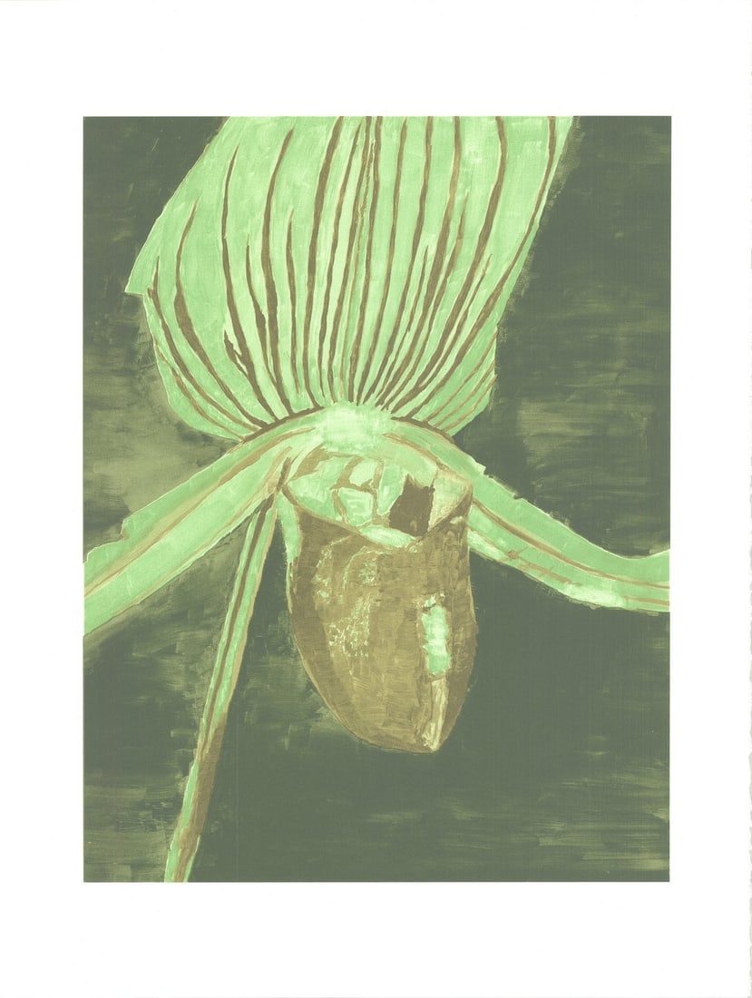 Luc Tuymans - Orchid - 2013 Serigraph 29" x 22": Orchid by Luc Tuymans, 2013 Unsigned Serigraph. Paper size is 29 x 22 inches, with an image size of 22.25 x 17.25 inches. The Serigraph is from an unknown edition size. and is not framed. The conditio