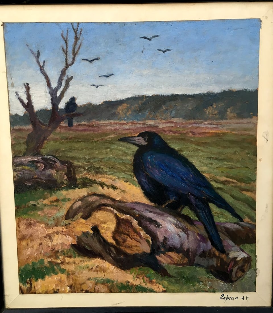 Oil painting Crows Cherkas A.G. (1 of 8)