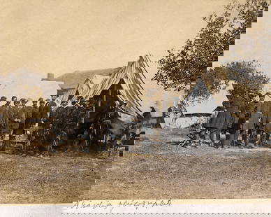 C. 1862, PRESIDENT LINCOLN ON BATTLEFIELD, BY ALEXANDER GARDNER: Title: C. 1862, PRESIDENT LINCOLN ON BATTLEFIELD, BY ALEXANDER GARDNER Artist/Source: ALEXANDER GARDNER Original Date: 1862 Dimensions: 8 x 10 Description: || UNITED STATES SHIPPING ONLY! || This lot