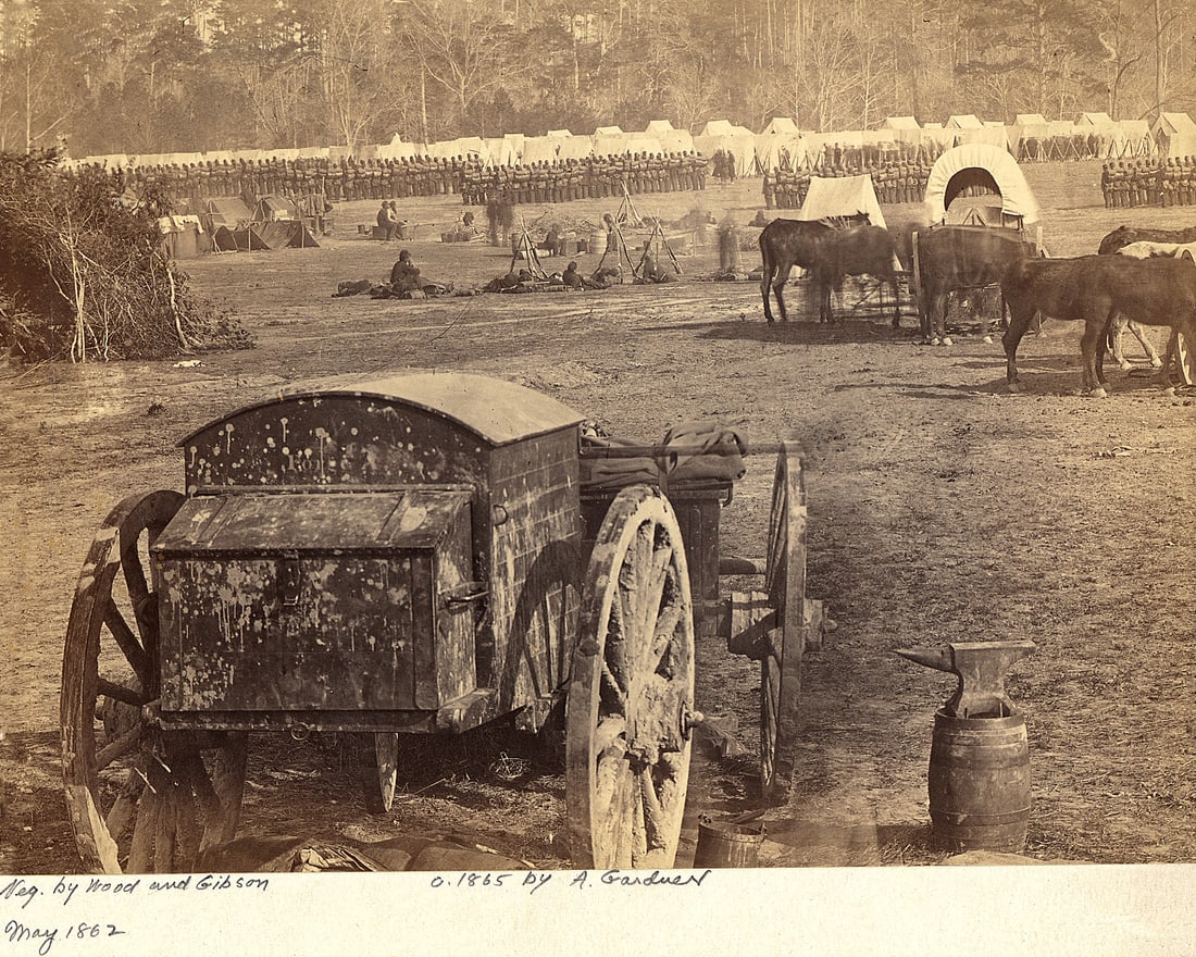 CUMBERLAND LANDING, LG FORMAT 13X19", ALEXANDER GARDNER: Title: CUMBERLAND LANDING, LG FORMAT 13X19", ALEXANDER GARDNER Artist/Source: ALEXANDER GARDNER Original Date: UNKNOWN Dimensions: 13x19" Description: || UNITED STATES SHIPPING ONLY!|| This lot is a D