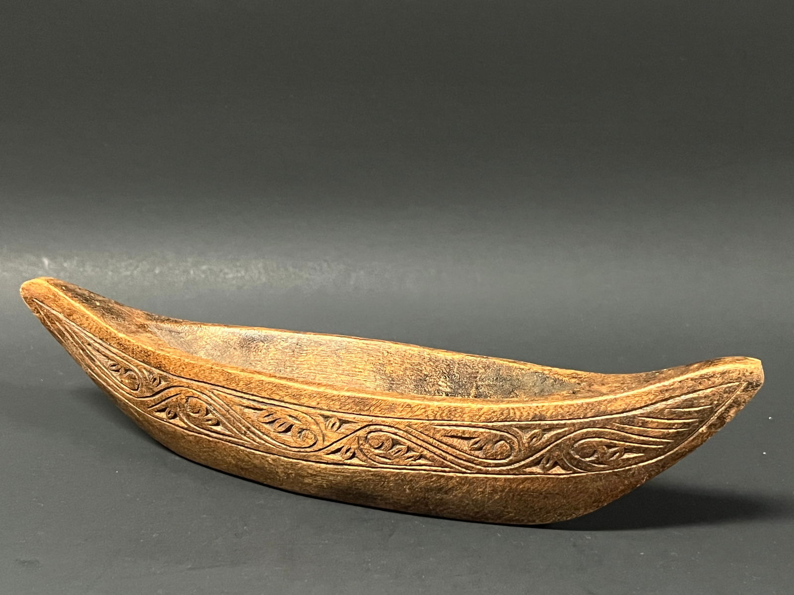 Southeast Asian Miniature Carved Wood Boat Sculpture (1 of 8)
