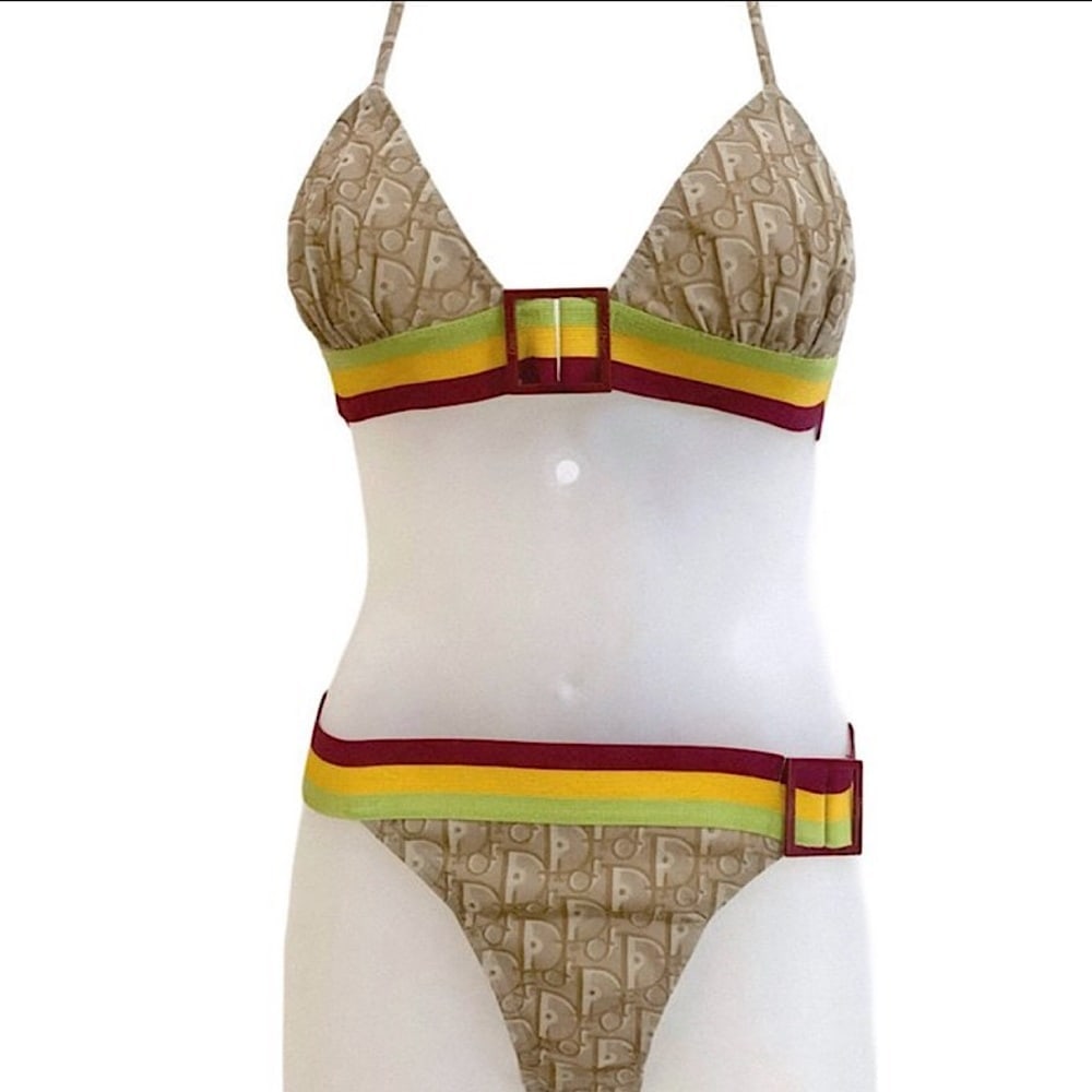 Authentic Christian Dior 04 SS Rare Galliano Rasta Bikini (1 of 9)