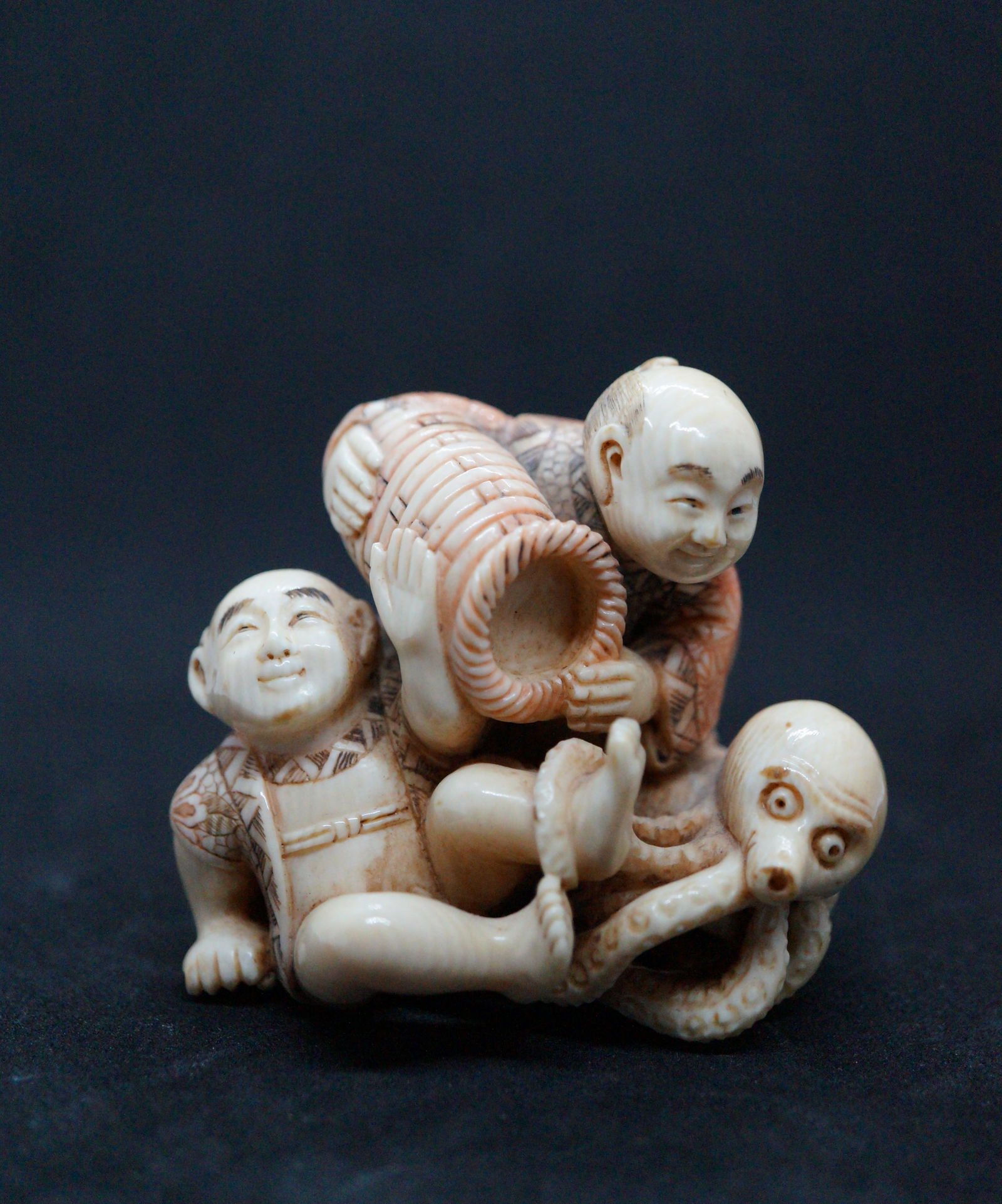 19th Century Japanese Okimono. Polychrome, Signed. (netsuke) (1 of 14)