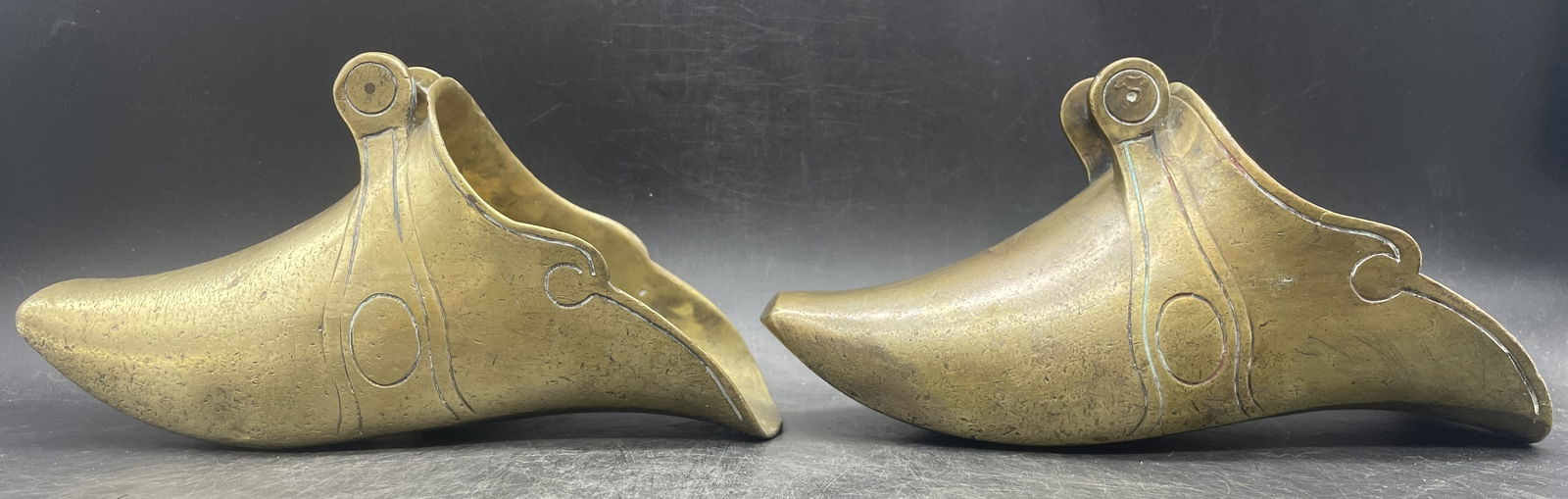 Early Antique BRASS Spanish CONQUISTADOR SADDLE STIRRUPS Equestrian/Horse FF70 (1 of 7)