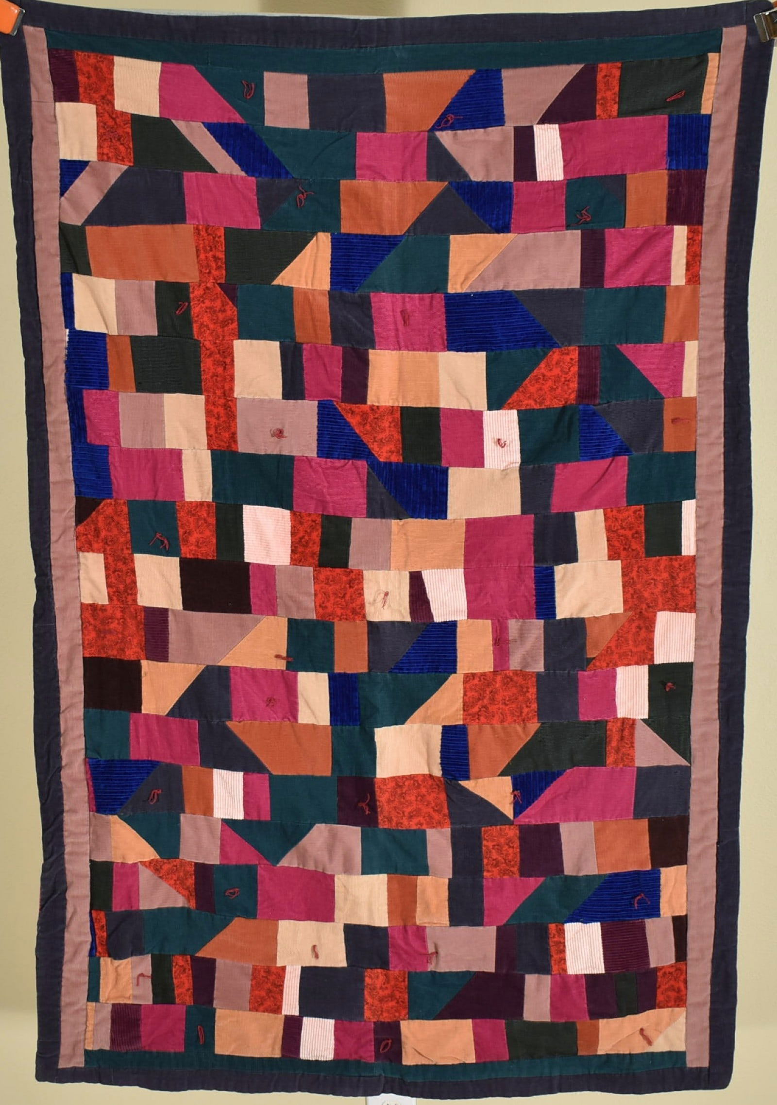Graphic Vintage Crazy Crib Quilt (1 of 11)