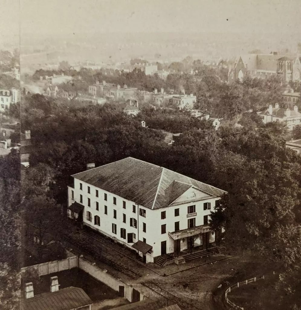 ca. 1880 PANORAMIC VIEW OF SAVANNAH GEORGIA looking SOUTHEAST by J. N. WILSON (1 of 3)