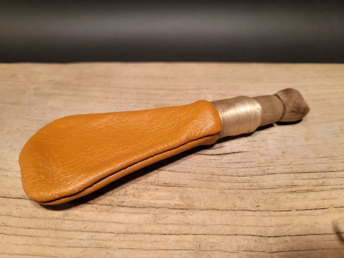 Leather Bullet Musket Ball Bag Wood Wooden Plug (1 of 12)