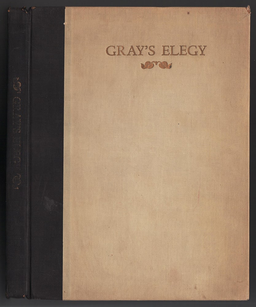 Elegy in a Country Church-Yard, 1930s illustrated edition: Very nice 1930s illustrated book edition of Gray’s famous Elegy in a Country Church-yard. Contains 18 full-page illustrations by John Vassos. Vassos was a famous industrial designer, muralist and il