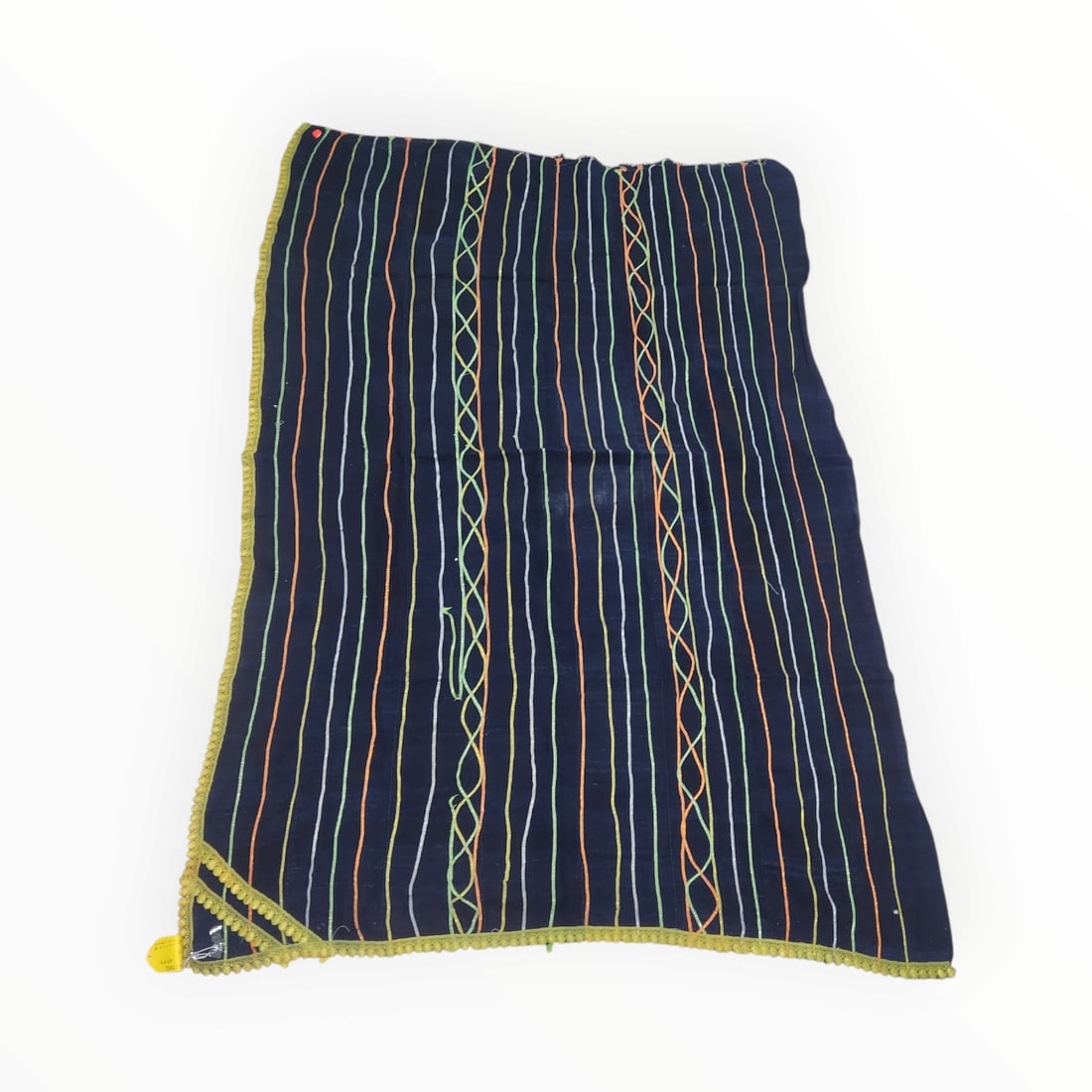 Baule cloth: Title: Baule cloth Date/Period: 20th Century Materials/Origin: Textile / Ivory Coast, West-Africa Dimension: 64in X 42in Description: The traditional Baule fabric is a remarkable work of art, original