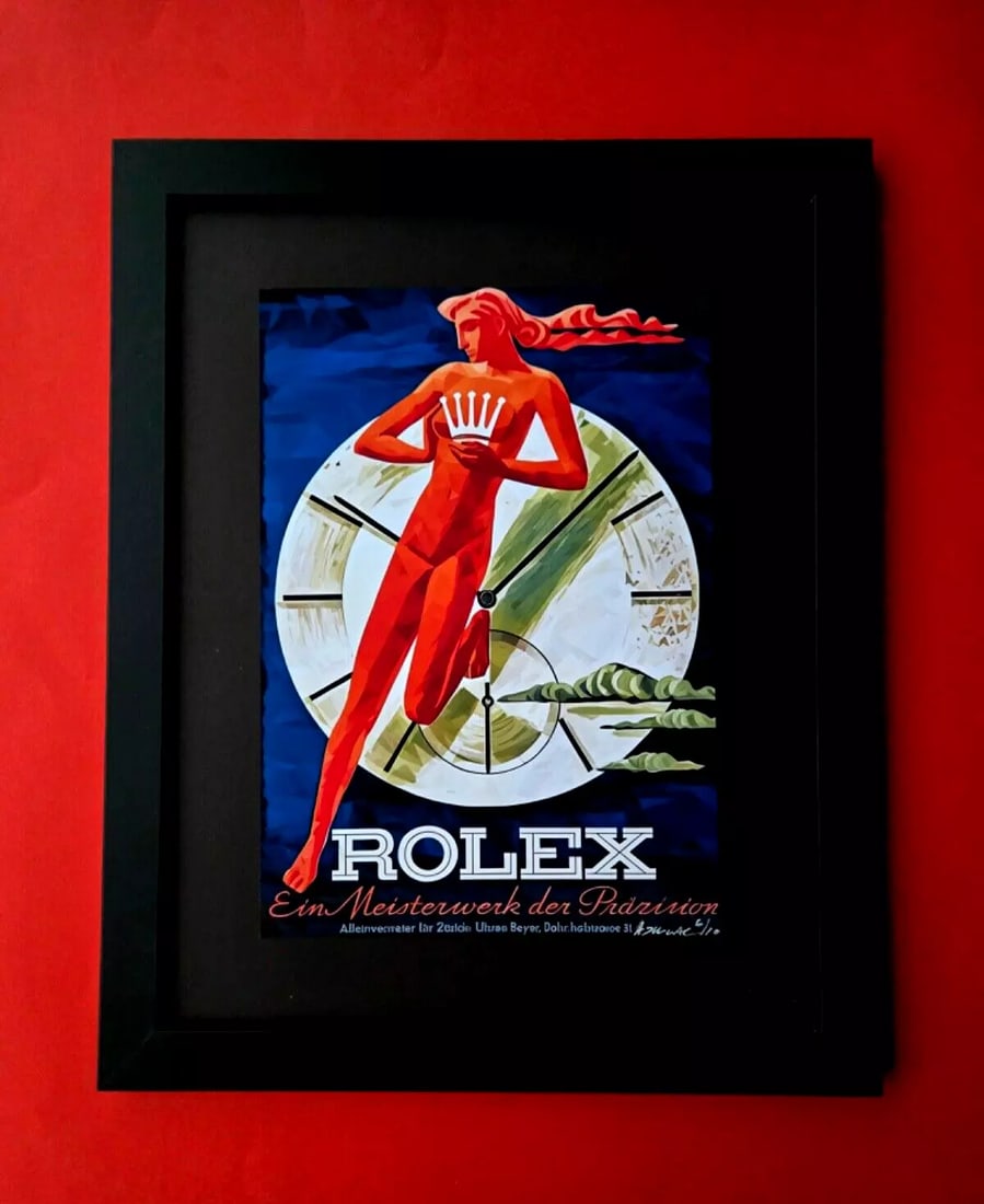 ALEXANDER DULAC | MY ROLEX Hand Signed Authentic Print Ed of 10 COA: My art is a celebration of the grandeur and splendor of the Legends of our Time. Through my portraits, I seek to immortalize those who not only define but also inspire aspiration and luxury in our con