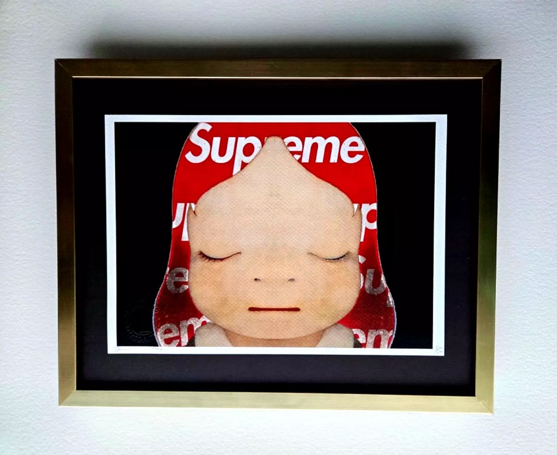 Death NYC Original FramedPop Art Hand Signed YOSHITOMO NARA GIRL SUPREME COA #8 (1 of 3)