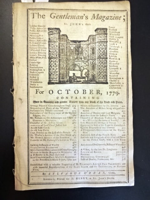 1779 Magazine Revolutionary War South Carolina (1 of 4)