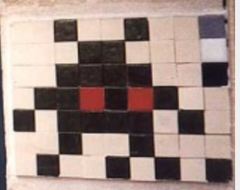 Graffiti street artist space invader early NYC invasion Street art mosaic (1 of 1)