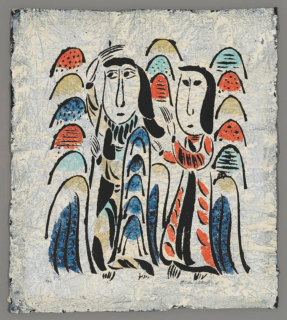 WATANABE, Sadao (1913-1996): Moses on Top of the Mountain (1 of 1)