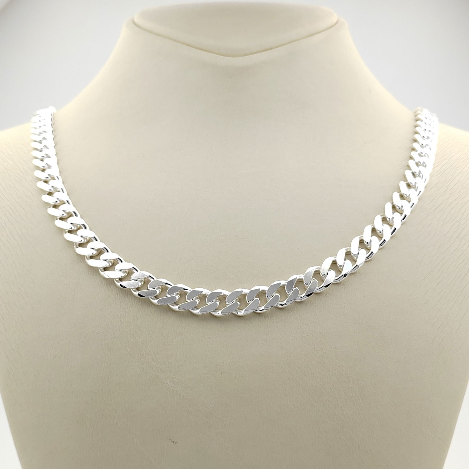 925 Silver Miami Cuban Link Chain,Gourmette Men Necklace. (1 of 9)