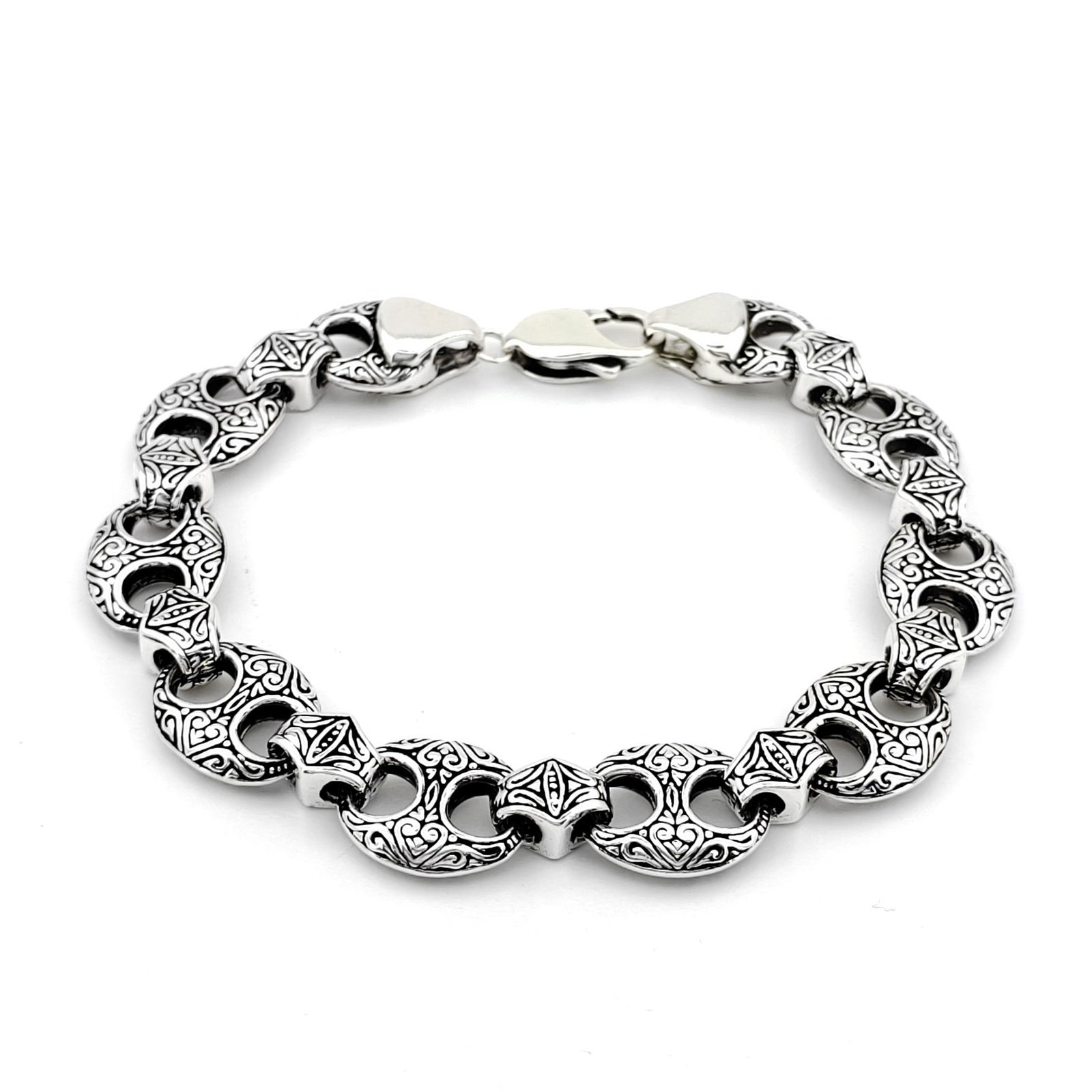 925 Sterling Silver Men's Bracelet (1 of 8)