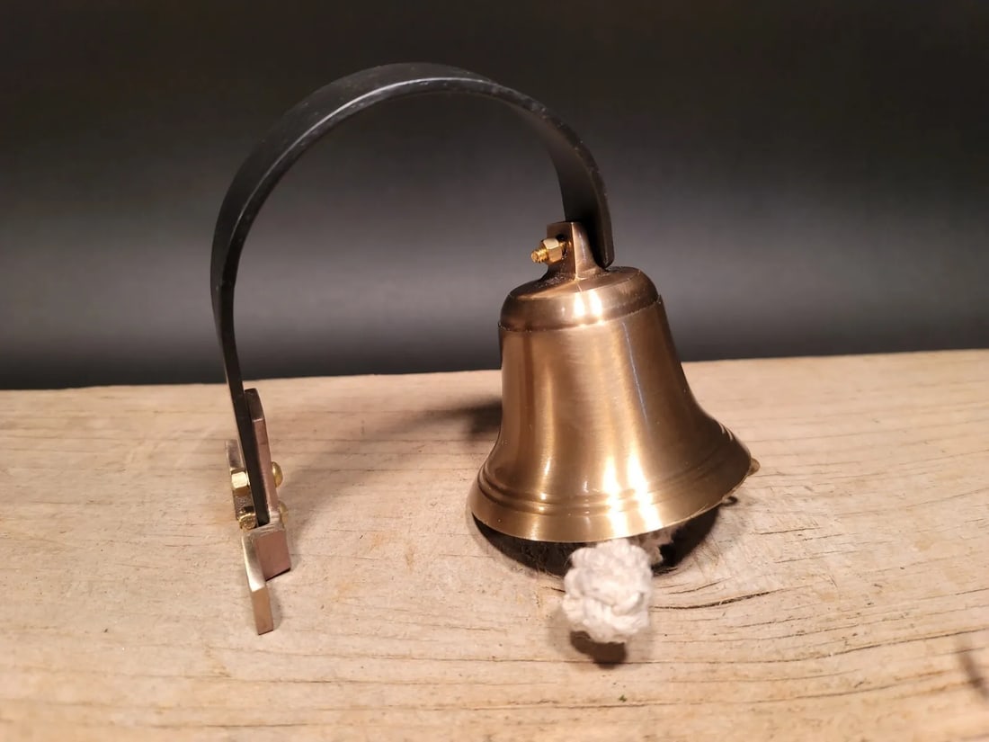 Brass Wall Mount Dog Doorbell Bar Bell (1 of 13)