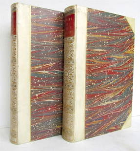 1840 FRENCH THEATRE 2 volumes OEUVRES COMPLETES de P. CORNEILLE antique VELLUM: OEUVRES COMPLETES de P. CORNEILLE suivies des oeuvres choisies de Th. Corneille, avec les notes de tous les commentateurs by Corneille, Pierre [1606-1684] ; Corneille, Thomas [1625-1709] Paris : chez
