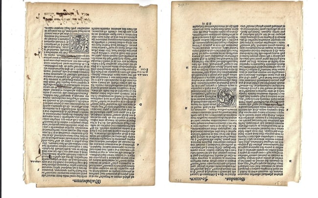 1514 Bible Leaves Machabee Latin (1 of 1)