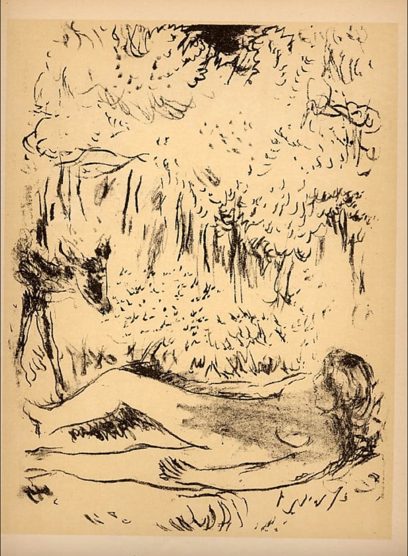 Bonnard Lithograph 175, Crepuscule des Nymphes (1 of 1)