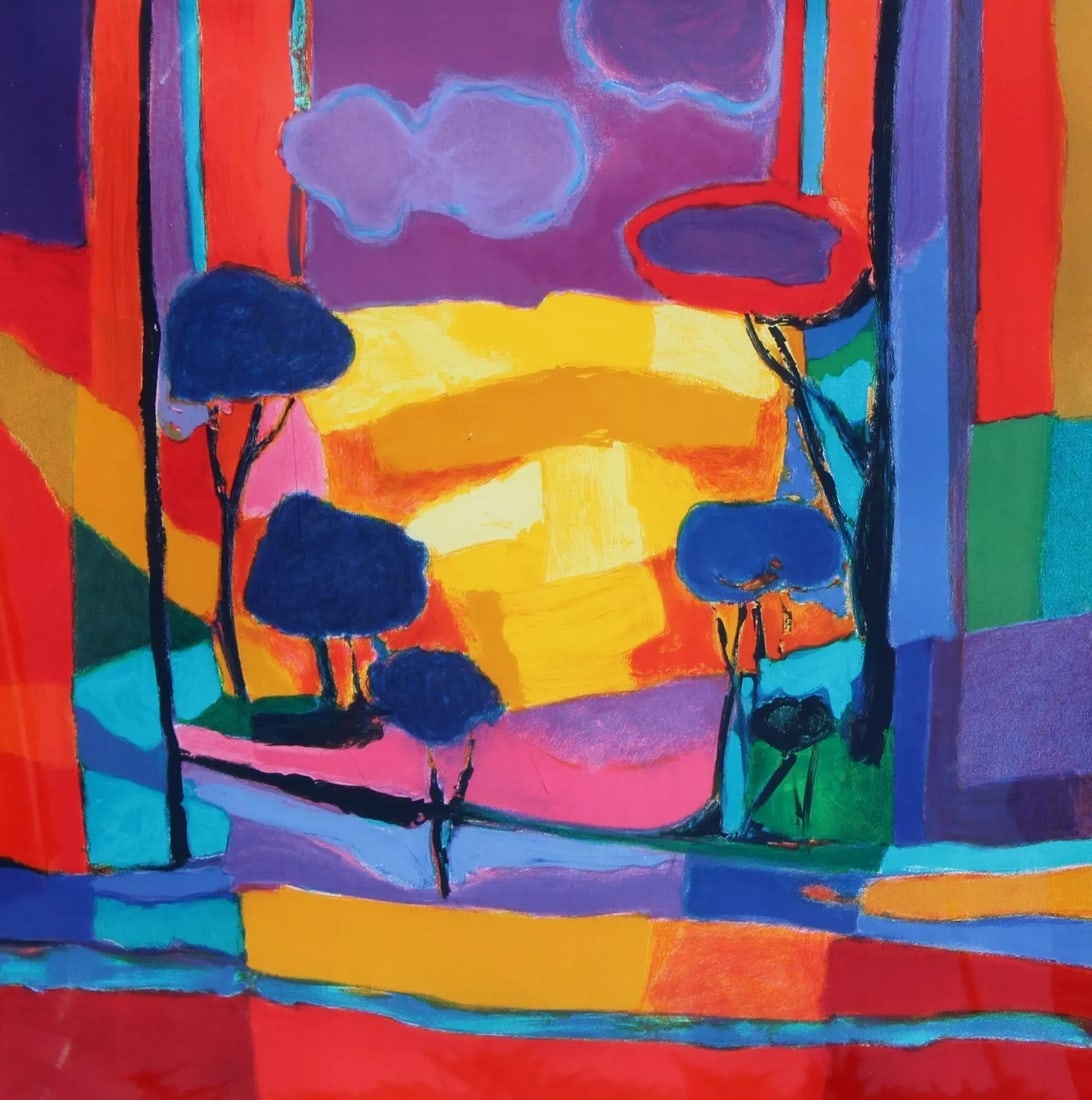 MARCEL MOULY Champ de Colza Autre Modernist S/N Lithograph from Lux Cruise Ship (1 of 1)