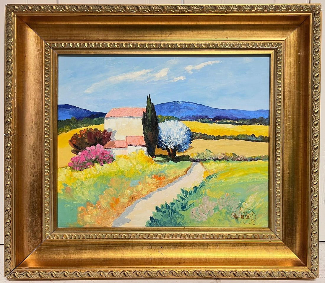 The Little House in Provence Signed Original French Modernist Oil Painting (1 of 1)